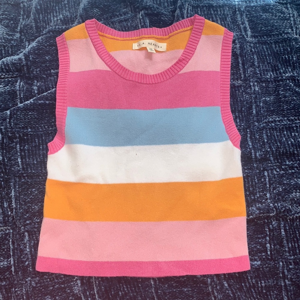 striped pacsun sweater tank